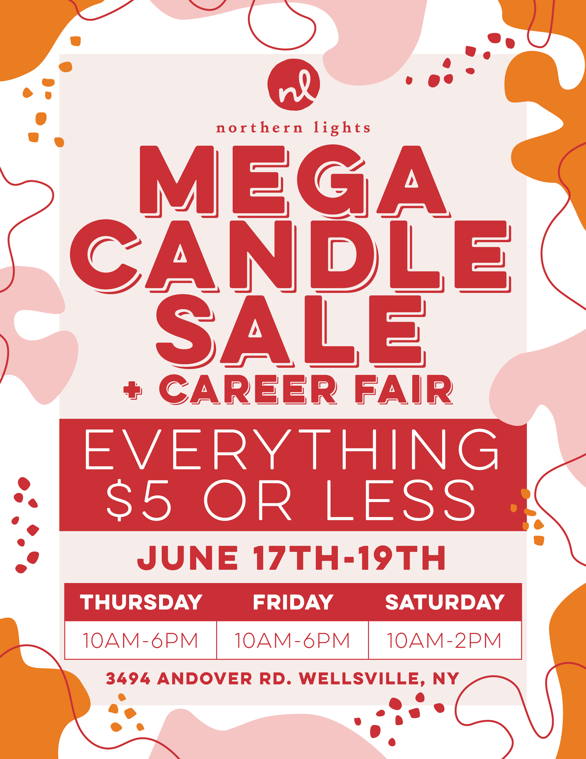 Northern Lights This Weekend Mega Candle Sale + Career Fair THE