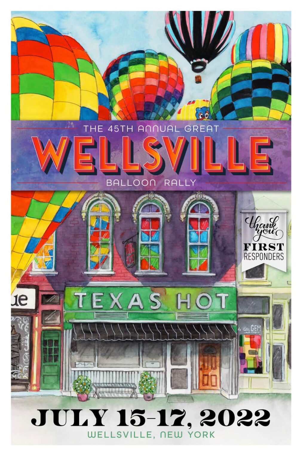45th Great Wellsville Balloon Rally Poster released THE WELLSVILLE SUN