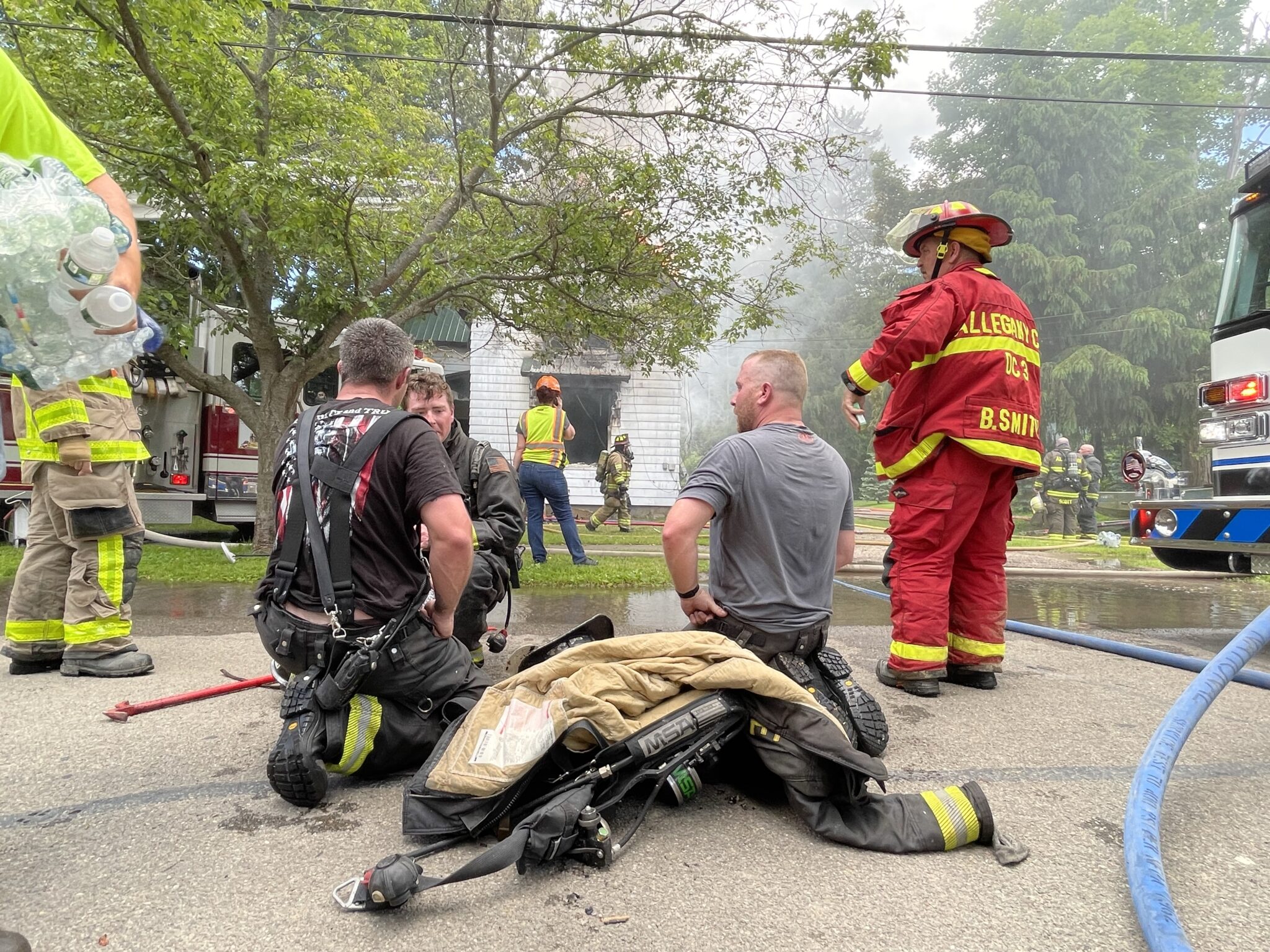 Fire in Wellsville destroys home on Pleasant Street in the village