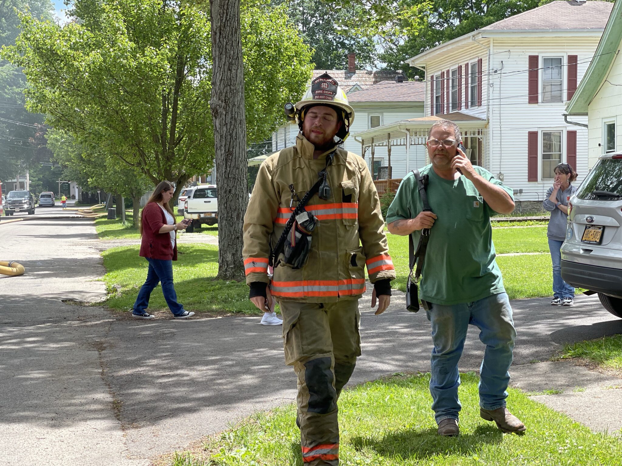 Fire in Wellsville destroys home on Pleasant Street in the village