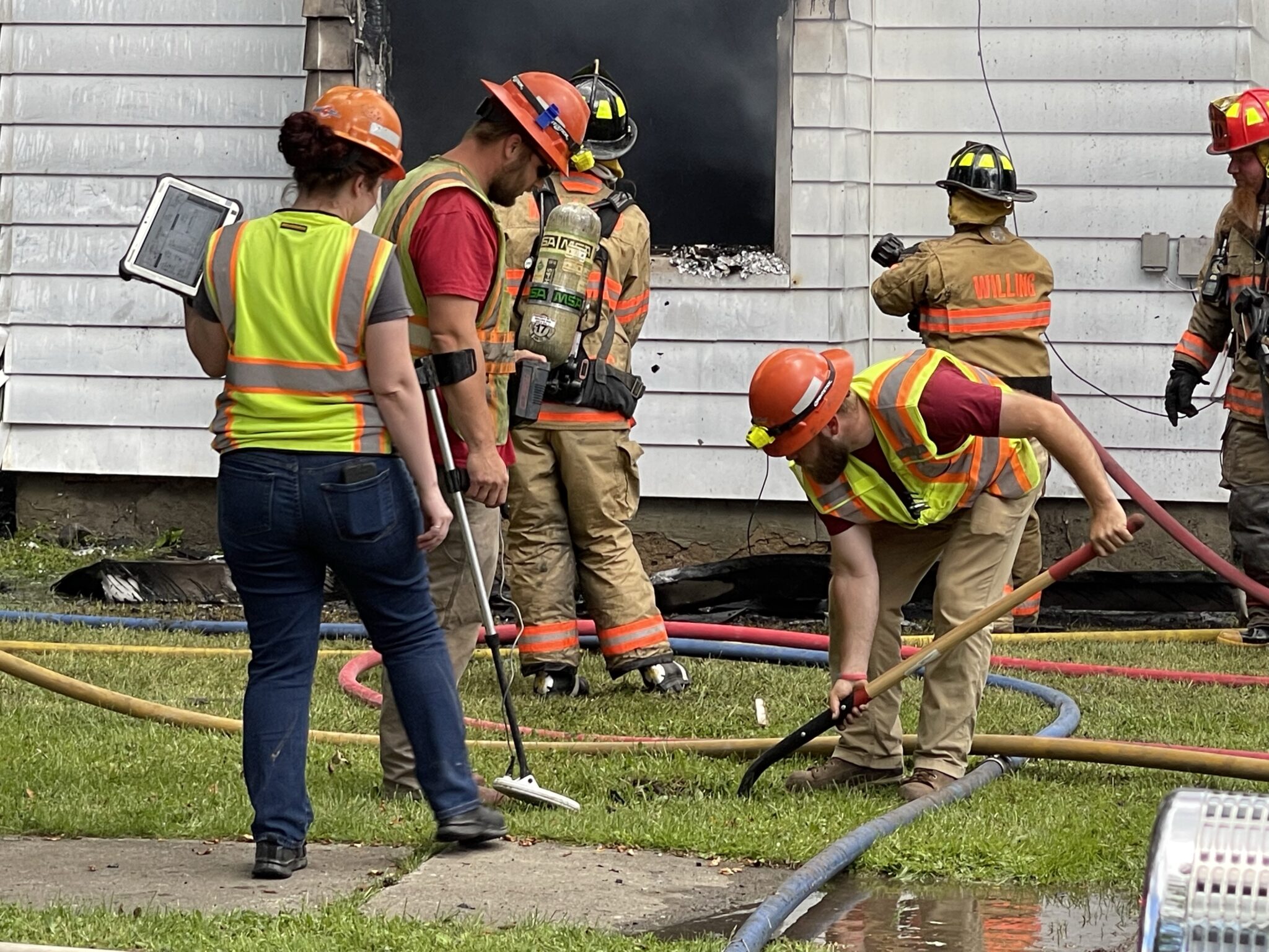Fire in Wellsville destroys home on Pleasant Street in the village