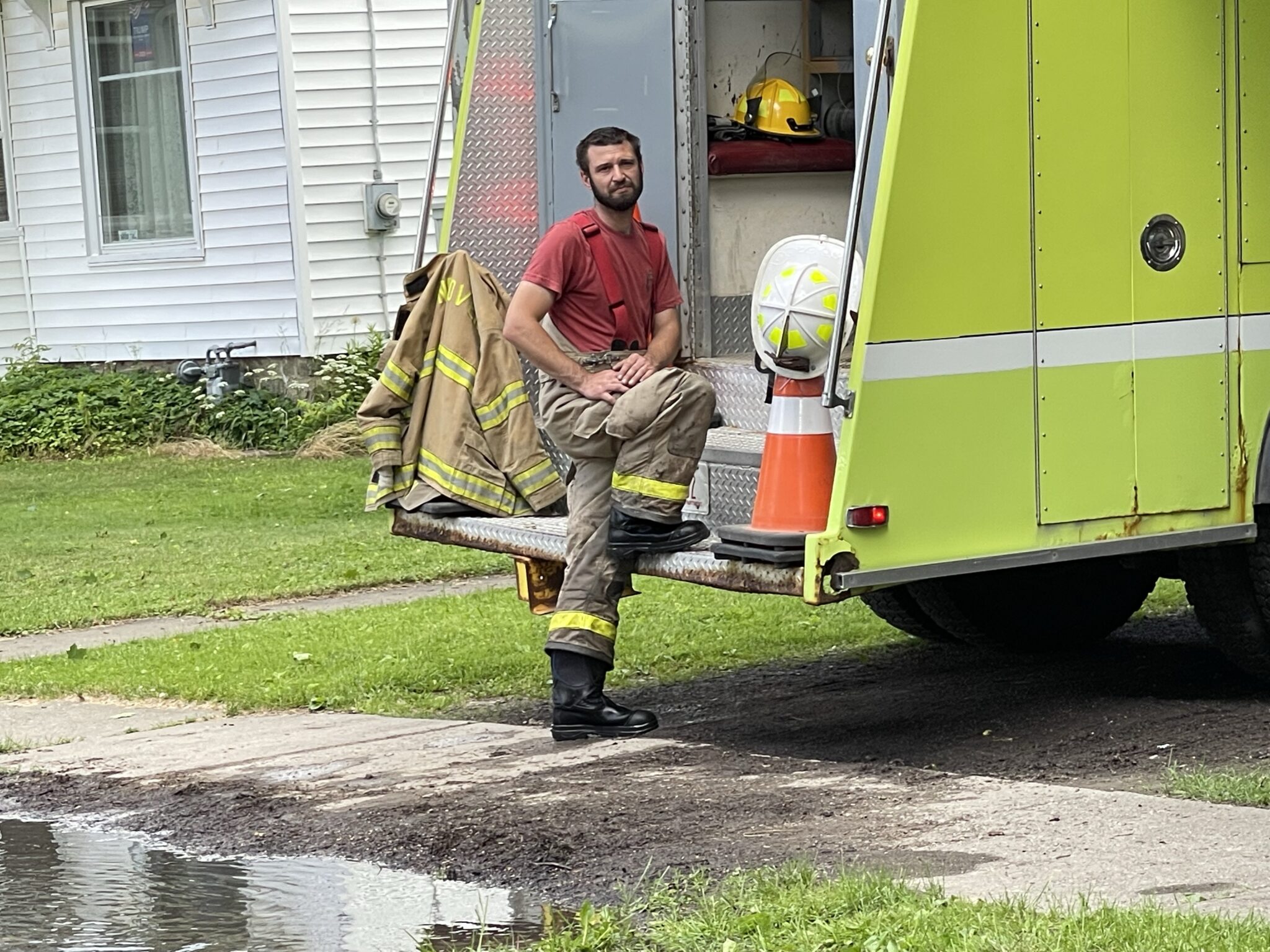 Fire in Wellsville destroys home on Pleasant Street in the village