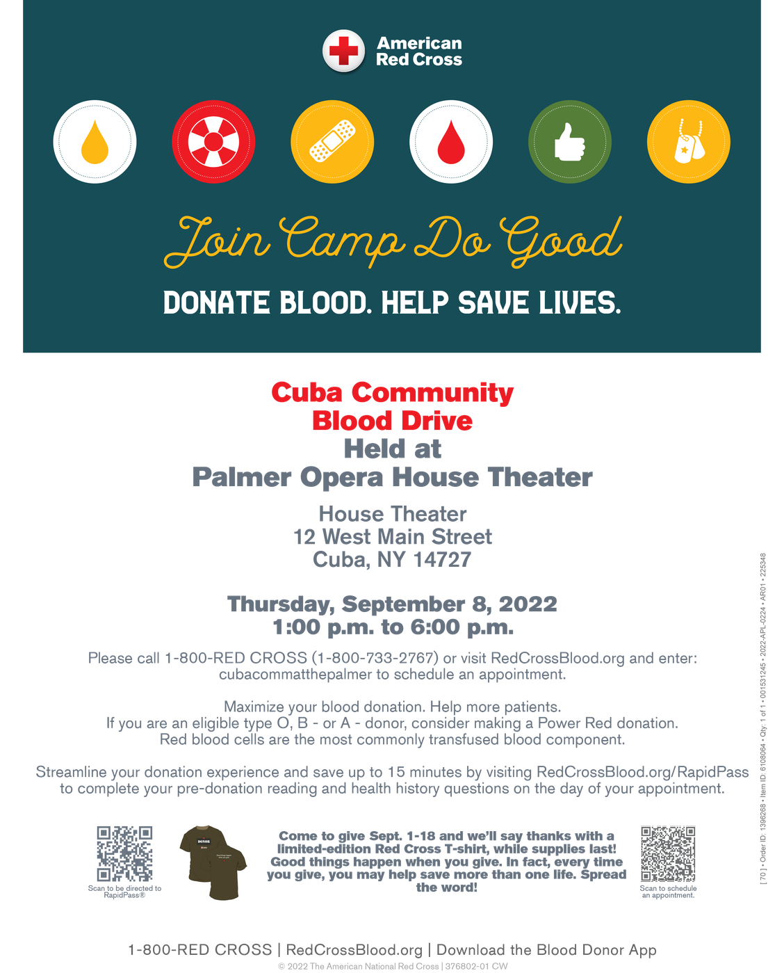 September at the Palmer Opera House in Cuba NY THE WELLSVILLE SUN