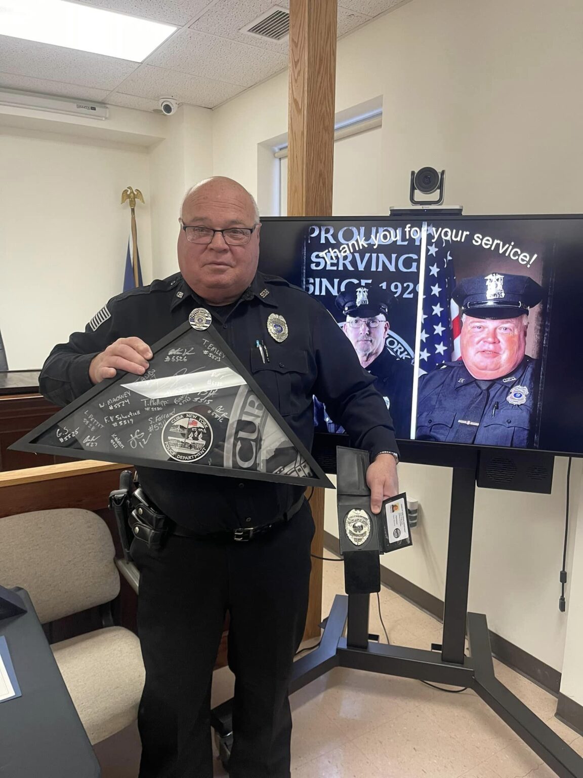 Cuba Police Department honors two longtime police officers THE