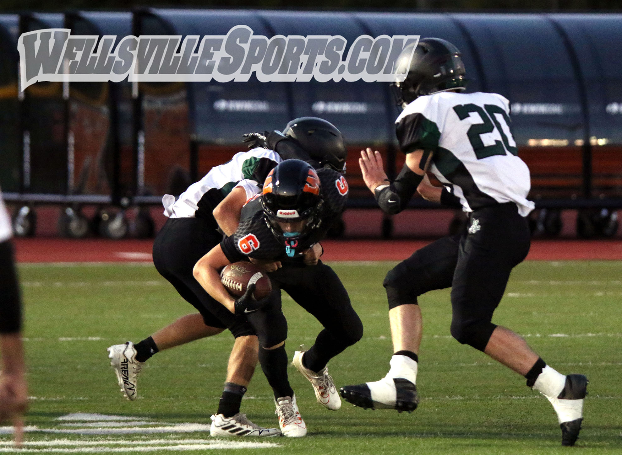 Wellsville football with exciting game against state champions; BR