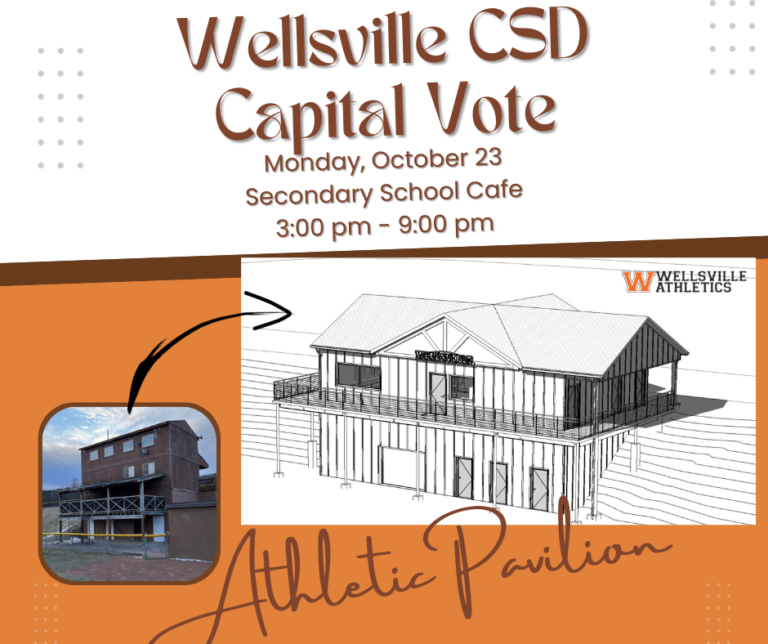 Wellsville Central Capital Vote Monday, October 23rd, in the Secondary